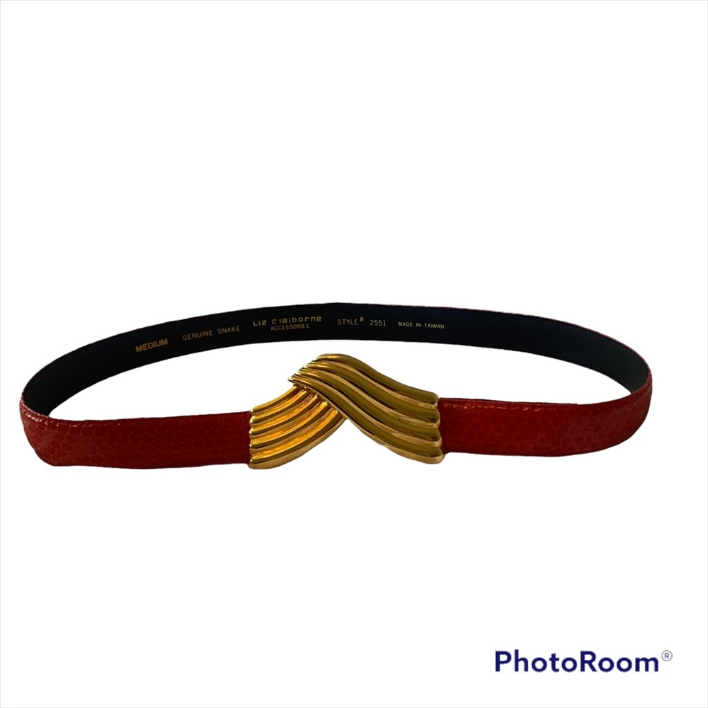 Liz Claiborne Snake Skin Belt | Size Medium